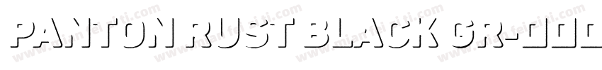 Panton Rust Black Gr字体转换